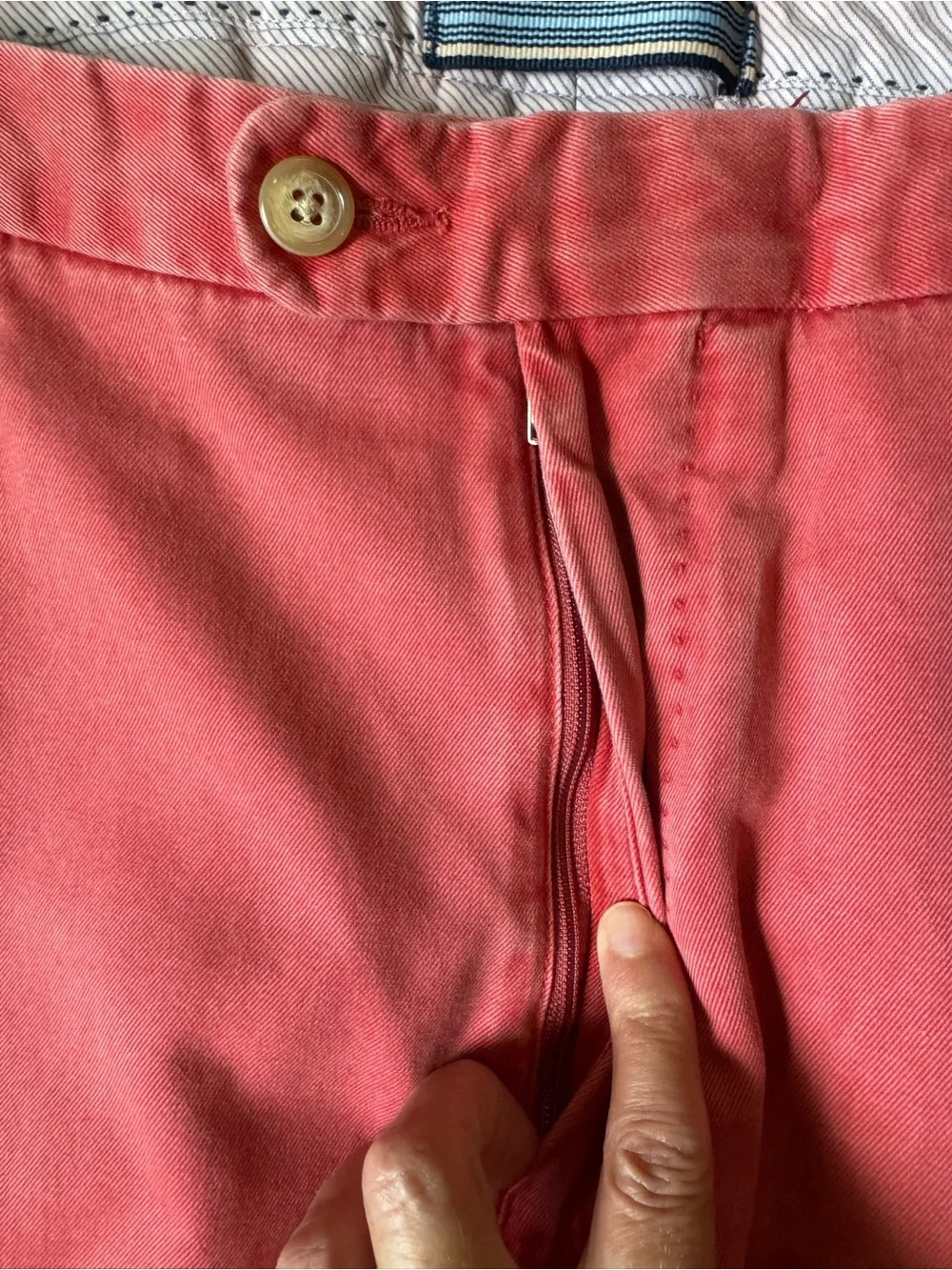 Men's Peter Millar 35 Coral Chino Pants - Casual Straight Fit